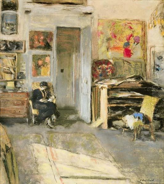 Madame Josse Hessel Dans L'atelier De Vuillard Oil Painting by Jean-Edouard Vuillard