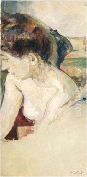 Torse De Femme Oil Painting by Jean-Edouard Vuillard