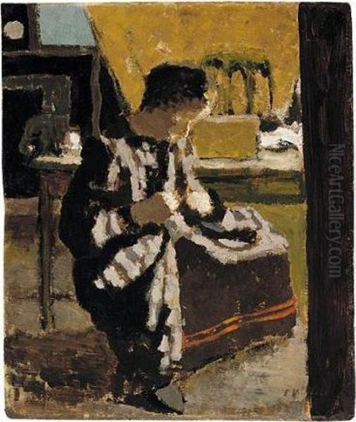 La Couture Oil Painting by Jean-Edouard Vuillard