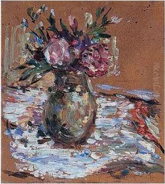 Bouquet De Fleurs Oil Painting by Jean-Edouard Vuillard