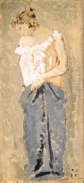 Mere Et Enfant Oil Painting by Jean-Edouard Vuillard