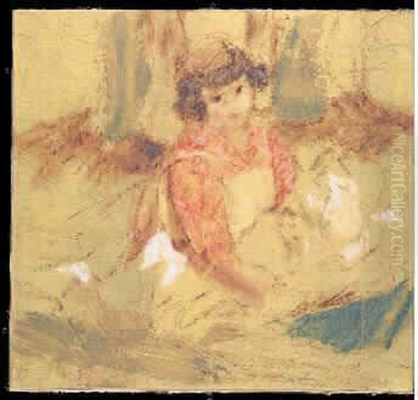 Petite Fille Oil Painting by Jean-Edouard Vuillard