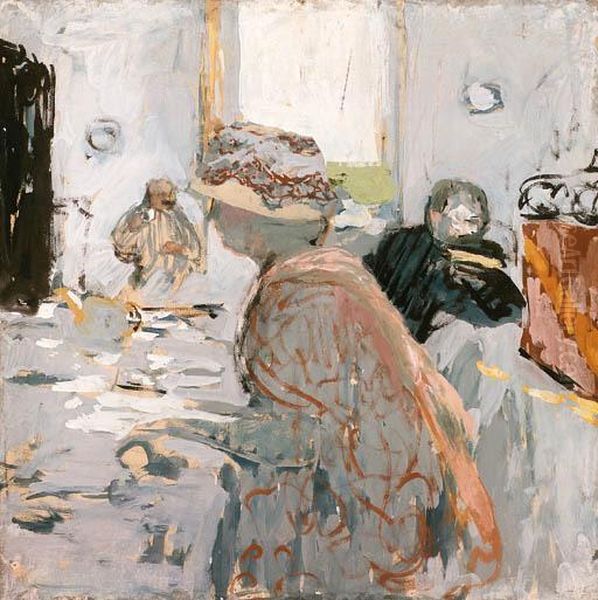 Portrait De Madame Hessel Oil Painting by Jean-Edouard Vuillard