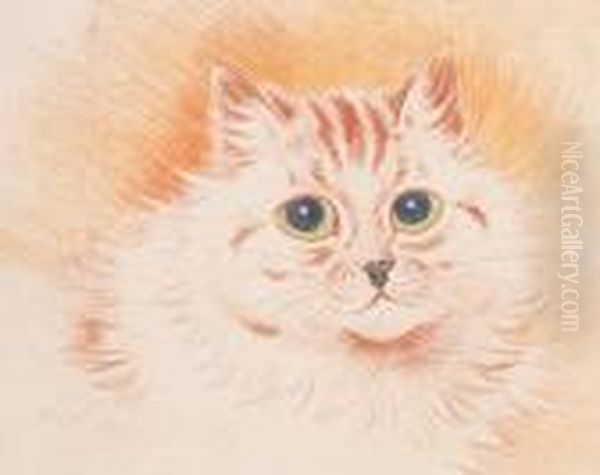 In The Pink Oil Painting by Louis William Wain