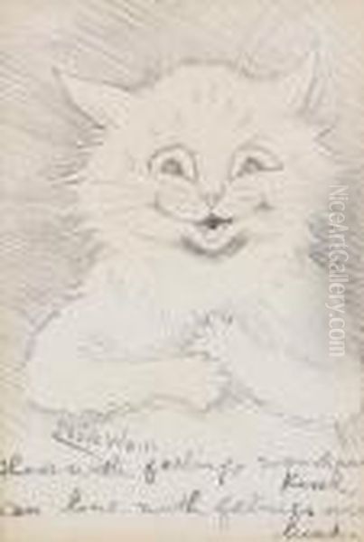 Those With Feelings... Oil Painting by Louis William Wain