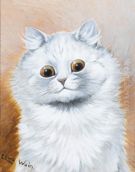 I Really Do Love You! Oil Painting by Louis William Wain