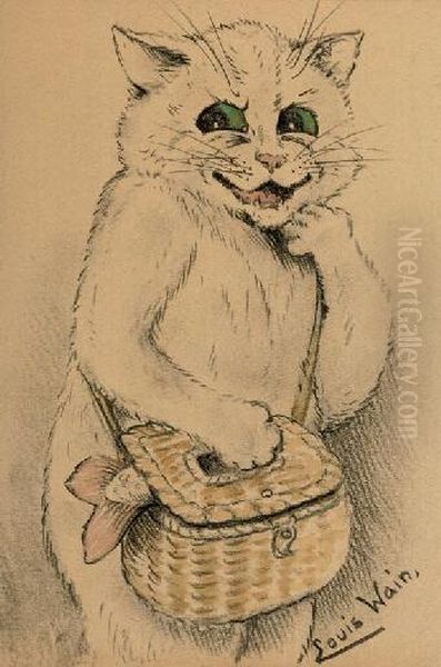 The Poacher Oil Painting by Louis William Wain