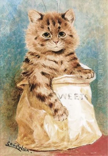 Sweets Oil Painting by Louis William Wain