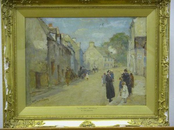 Le Faouet, Brittany Oil Painting by Ernst Walbourn