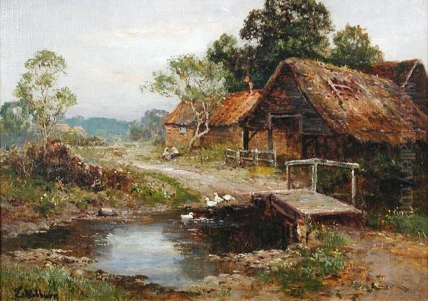 Asussex Homestead Oil Painting by Ernst Walbourn