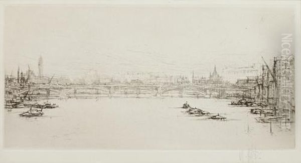 The Thames, London by William Walcot