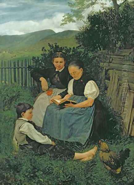 The End of the Day, 1868 Oil Painting by Hans Thoma