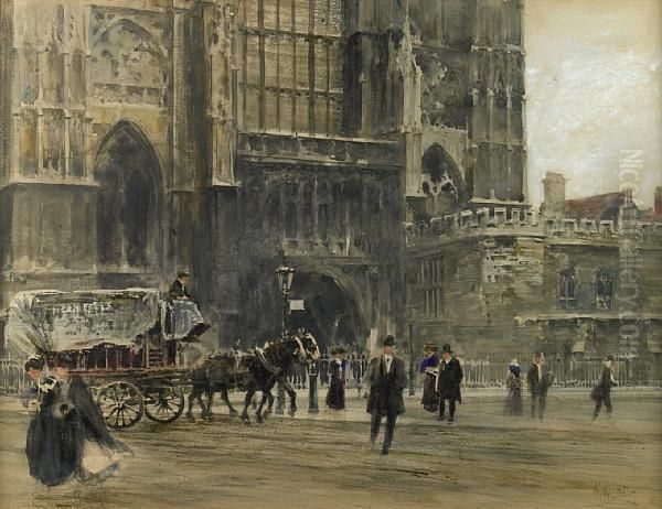 Westminster Abbey Oil Painting by William Walcot