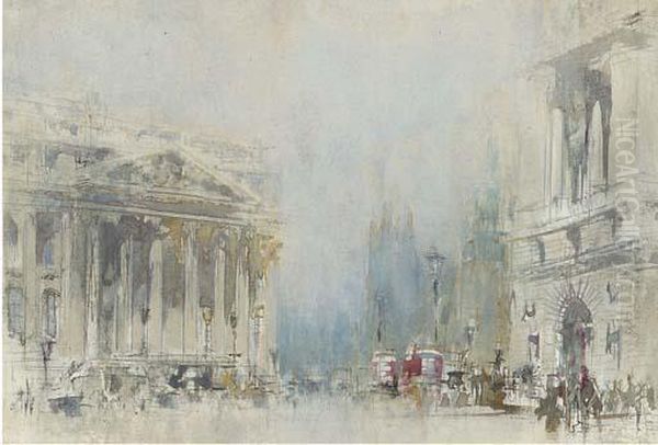 The Mansion House Oil Painting by William Walcot