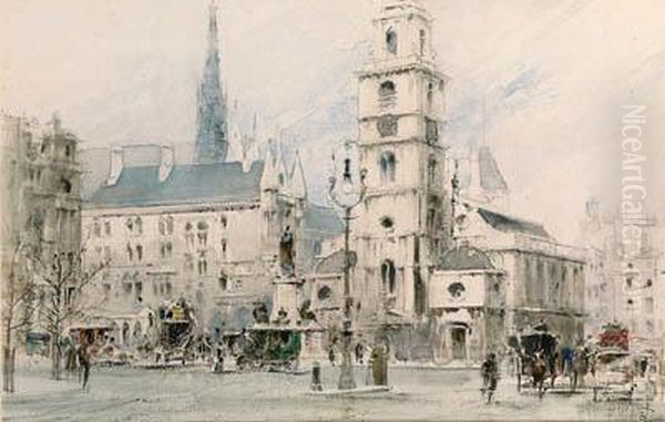 The Law Courts Oil Painting by William Walcot