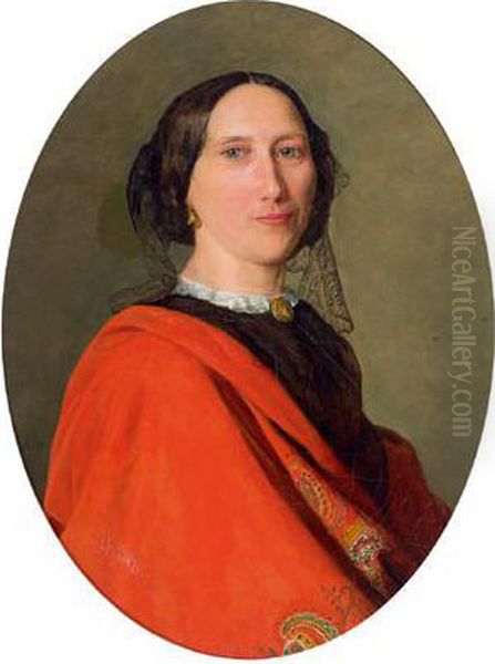 Ritratto Di Magdalena Binder Oil Painting by Ferdinand Georg Waldmuller