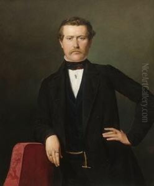 Georg Graf Von Edler. Oil Painting by Ferdinand Georg Waldmuller