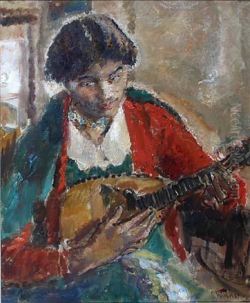 The Mandolin Player by Ethel, Dame Walker