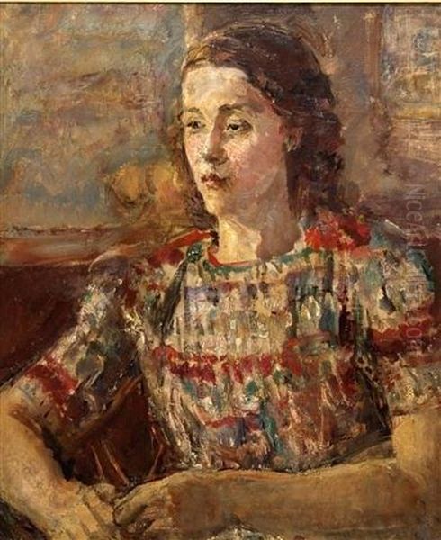 Portrait Of A Young Girl by Ethel, Dame Walker