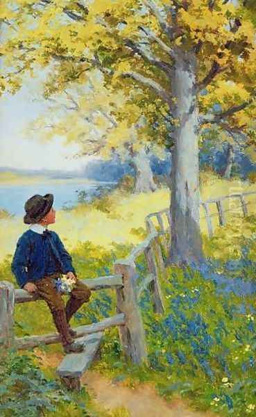 The Stile Oil Painting by Percy Tarrant