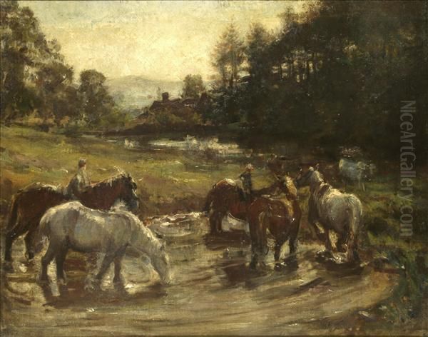 Riding Through The River by Ethel, Dame Walker