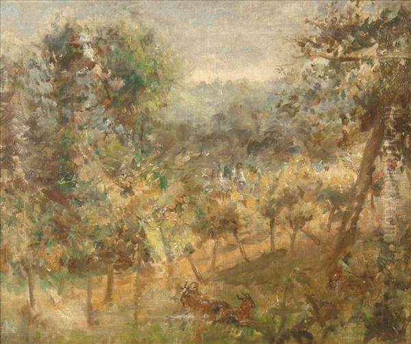 The Orchard Oil Painting by Ethel, Dame Walker