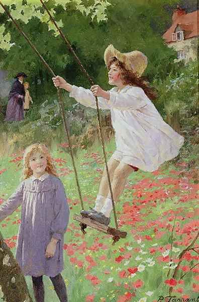 The Swing Oil Painting by Percy Tarrant