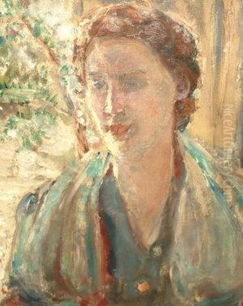 Portrait Of A Lady Quarter-length Oil Painting by Ethel, Dame Walker