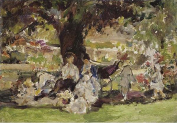 In The Park Oil Painting by Ethel, Dame Walker