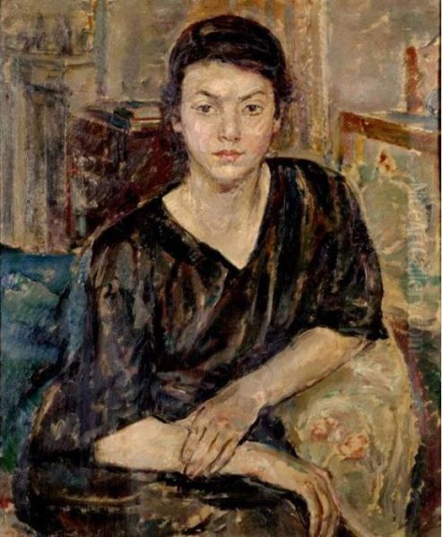 Portrait Of A Young Girl by Ethel, Dame Walker