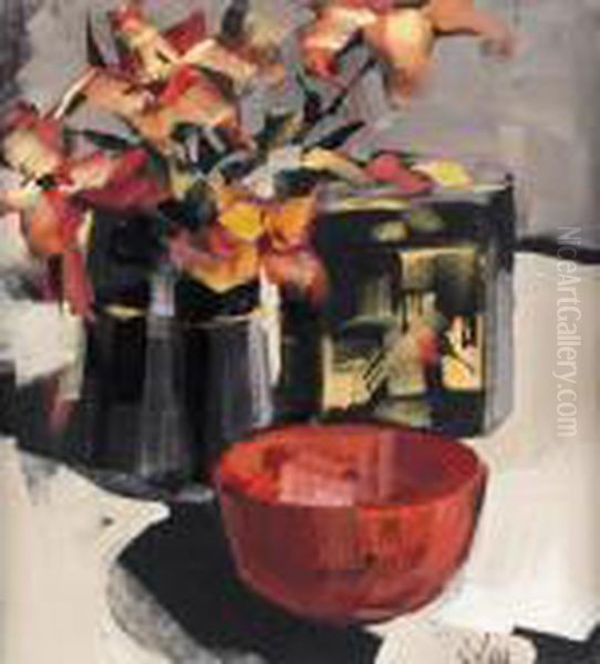 Tiger Lilies Oil Painting by Ethel, Dame Walker