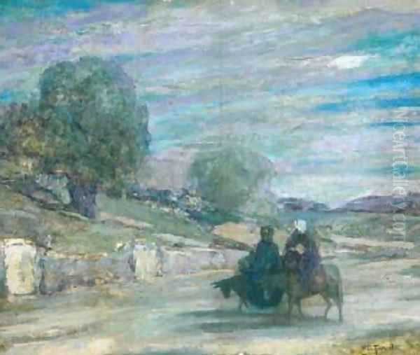 Flight into Egypt 1921 Oil Painting by Henry Ossawa Tanner