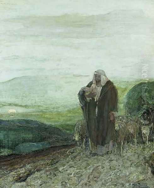 The Good Shepherd Oil Painting by Henry Ossawa Tanner