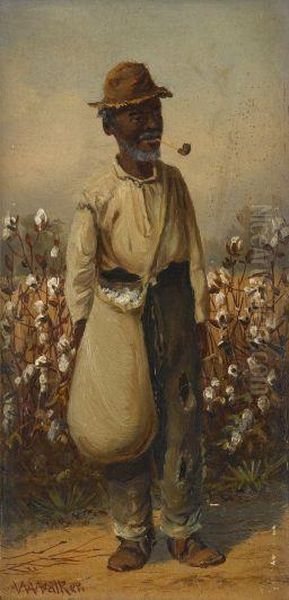 Male Cotton Picker Oil Painting by William Aiken Walker