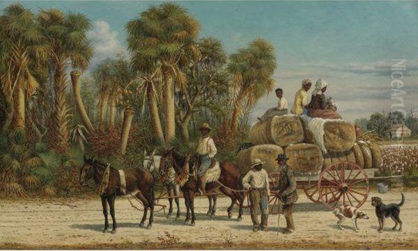 The Cotton Wagon Oil Painting by William Aiken Walker