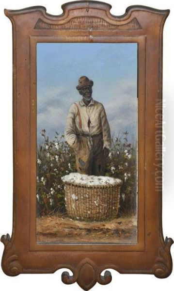 Cotton Picker Oil Painting by William Aiken Walker