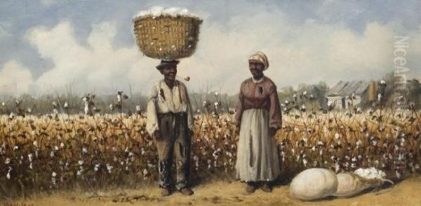 Cotton Pickers Oil Painting by William Aiken Walker