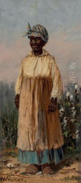 Cotton Worker Oil Painting by William Aiken Walker