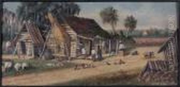 Charleston County Cabin Oil Painting by William Aiken Walker