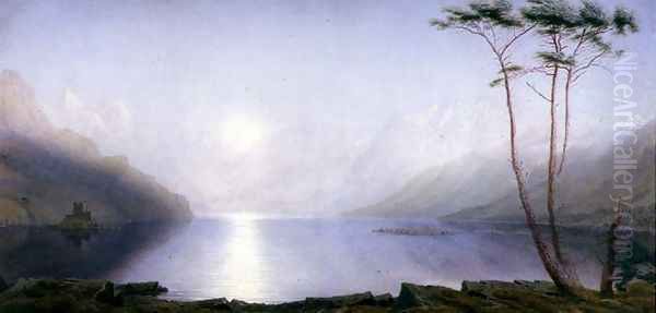 Loch Duich, Summer Moonlight Oil Painting by William Turner