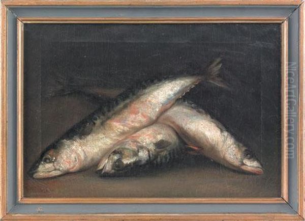 Still Life With Fish Oil Painting by William Aiken Walker