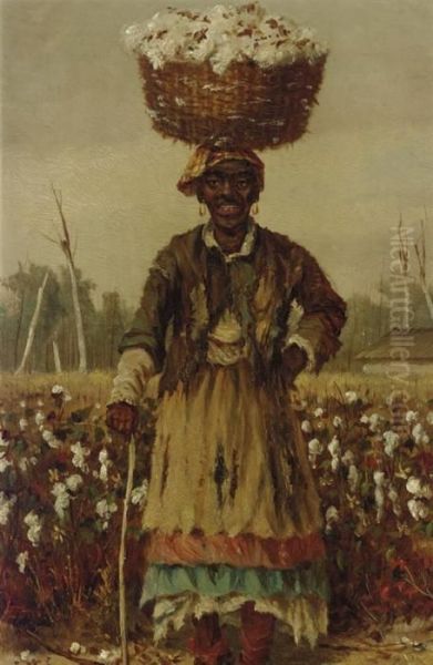 Basket Of Cotton Oil Painting by William Aiken Walker