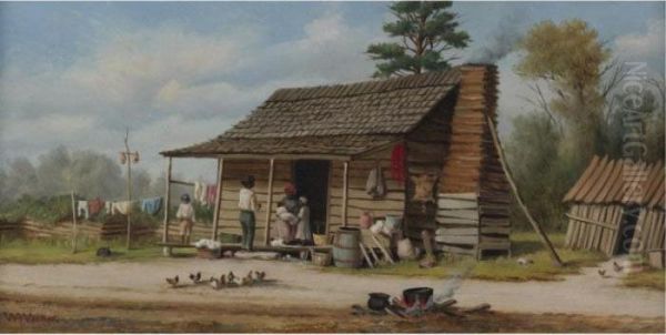 The Cotton Picker's Family Oil Painting by William Aiken Walker