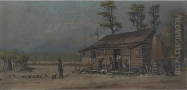 Morning Chores Oil Painting by William Aiken Walker