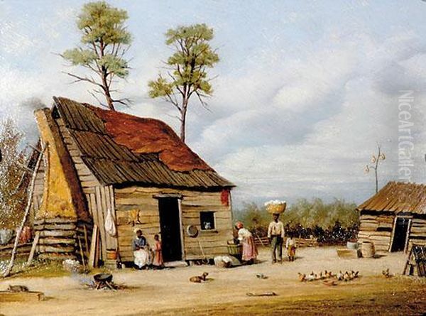 Wash Day Oil Painting by William Aiken Walker