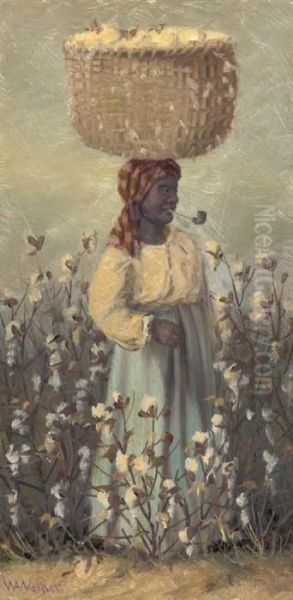 Cotton Picker Oil Painting by William Aiken Walker