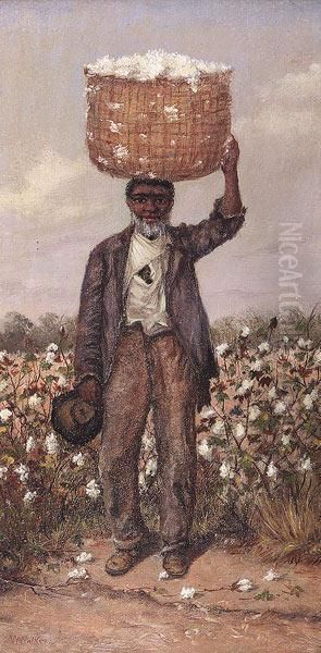 Male Cotton Picker Oil Painting by William Aiken Walker