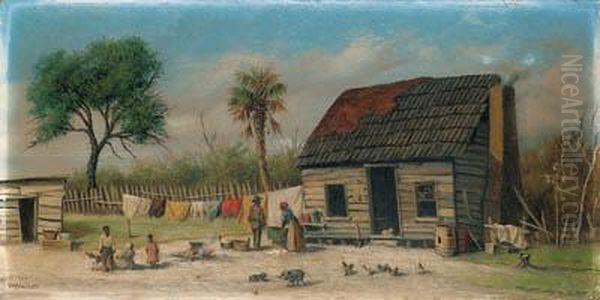 Southern Homestead Oil Painting by William Aiken Walker