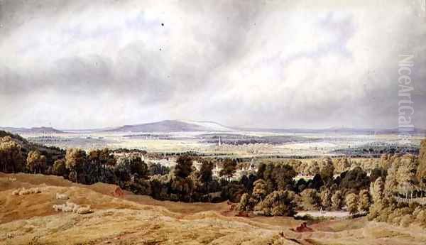 View of Broadway Hill, Worcester Oil Painting by William Turner