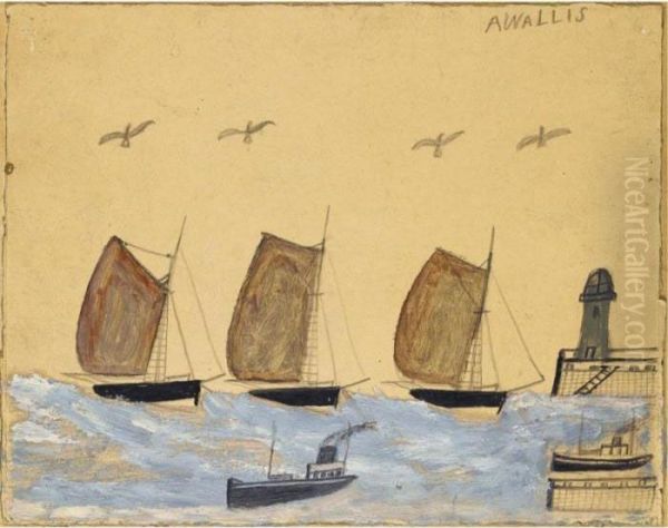 Works From The Collection Of Stanley J. Seeger
 

 
 
 

 
 Boats And Birds Oil Painting by Alfred Wallis